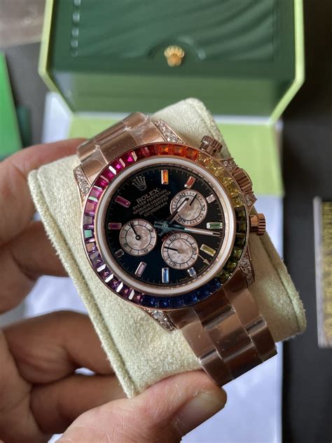 rolex daytona rainbow super clone|best super clone rolex website.